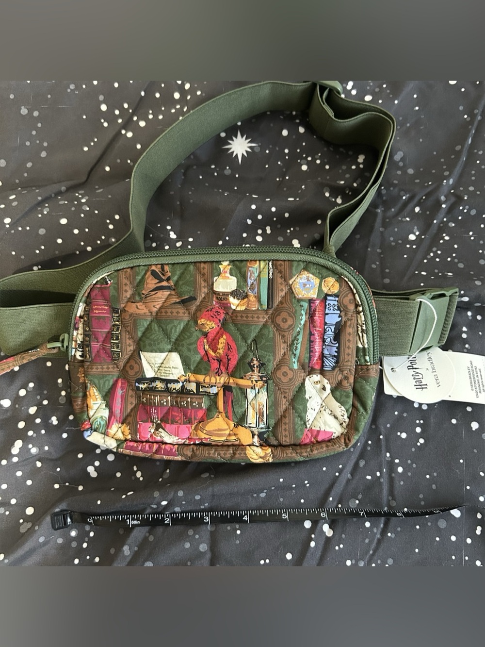 Vera Bradley x Harry Potter Hogwarts Library Woodward Small Belt Bag